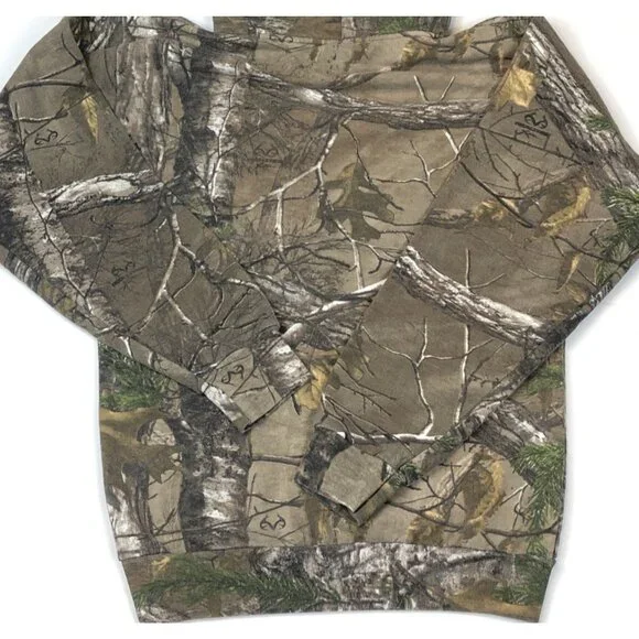 Maine Dept Inland Fisheries & Hunting Russell Realtree Camo Hoodie Size Small - Picture 7 of 8